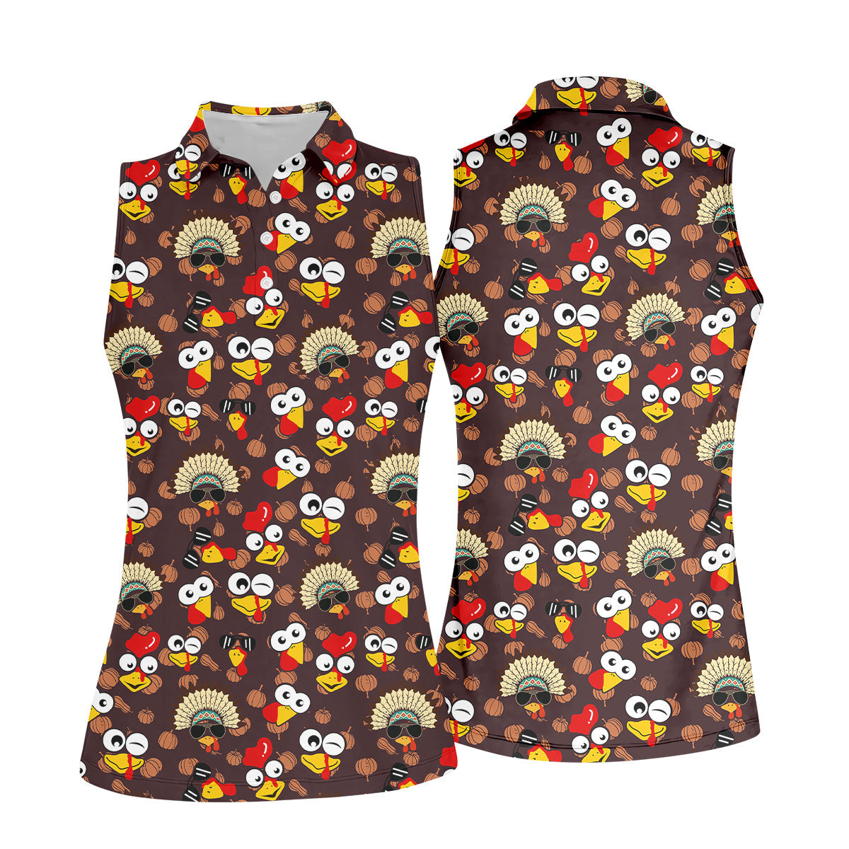 STYLE:Sleeveless Polo Shirt