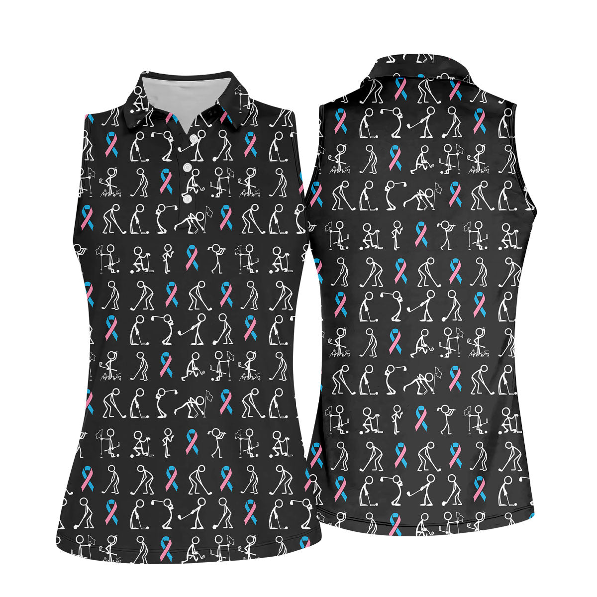 STYLE:Sleeveless Polo Shirt