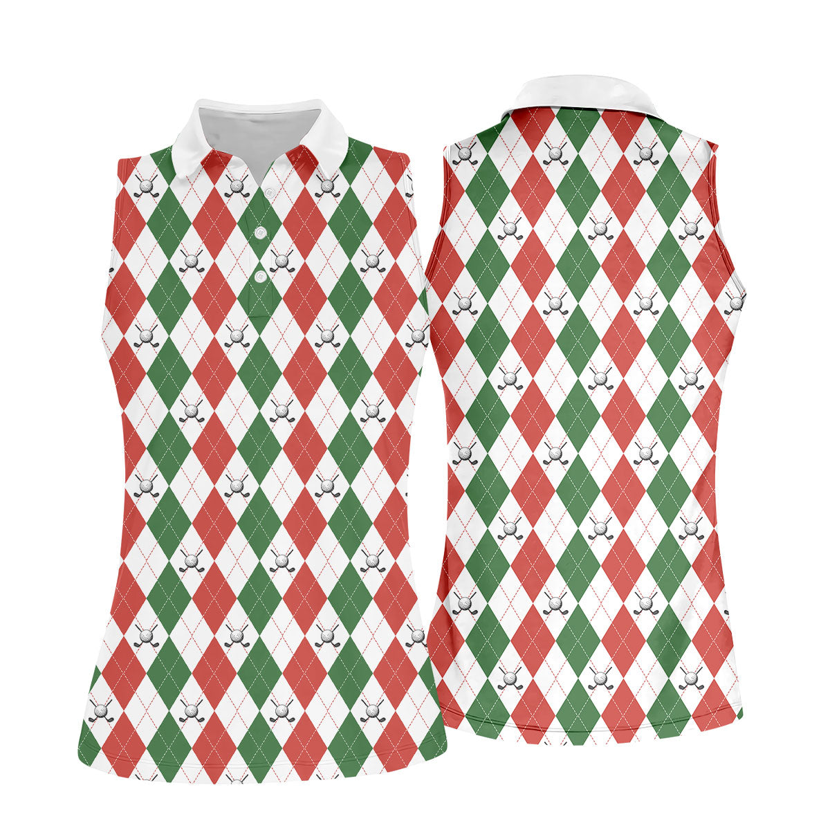 STYLE:Sleeveless Polo Shirt