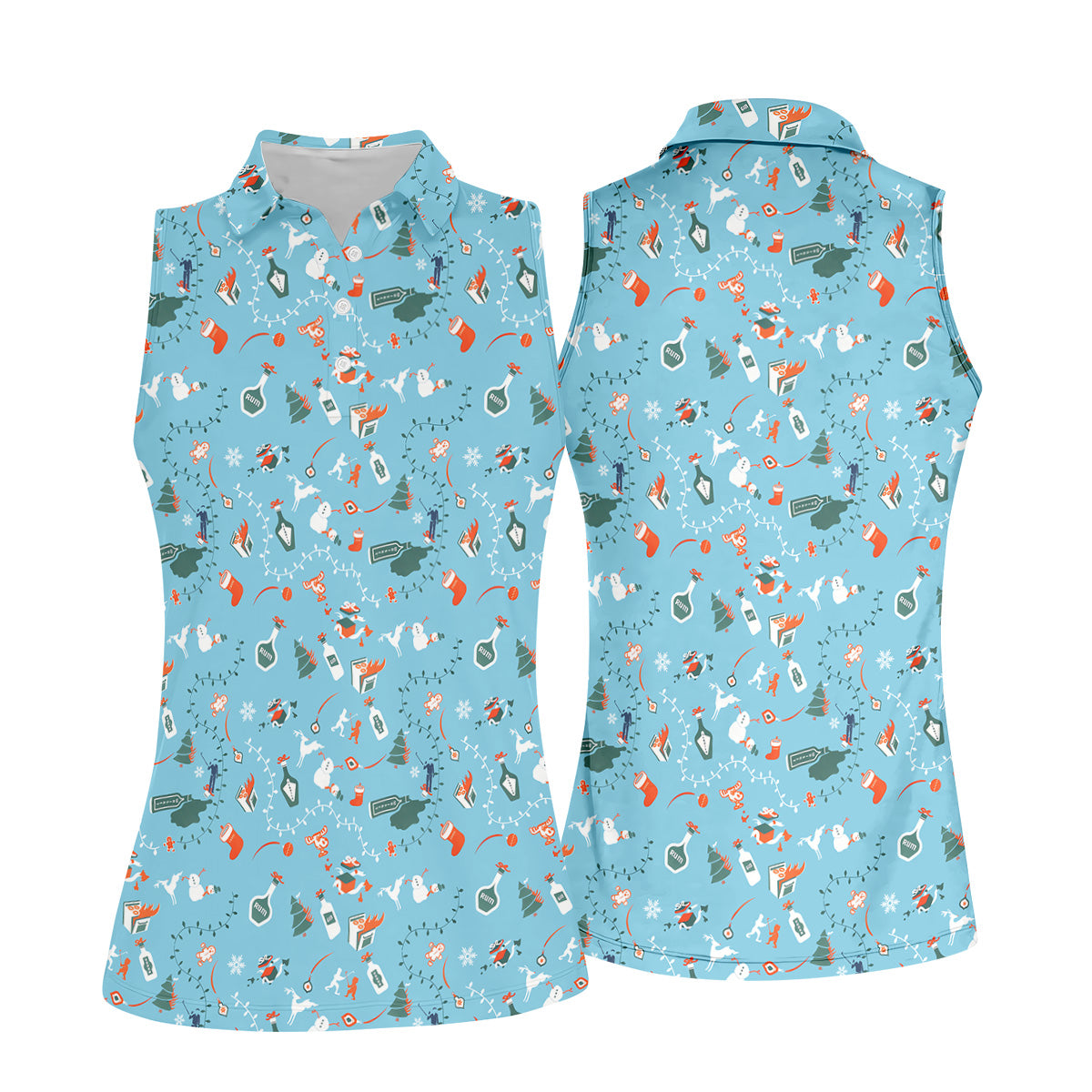 STYLE:Sleeveless Polo Shirt