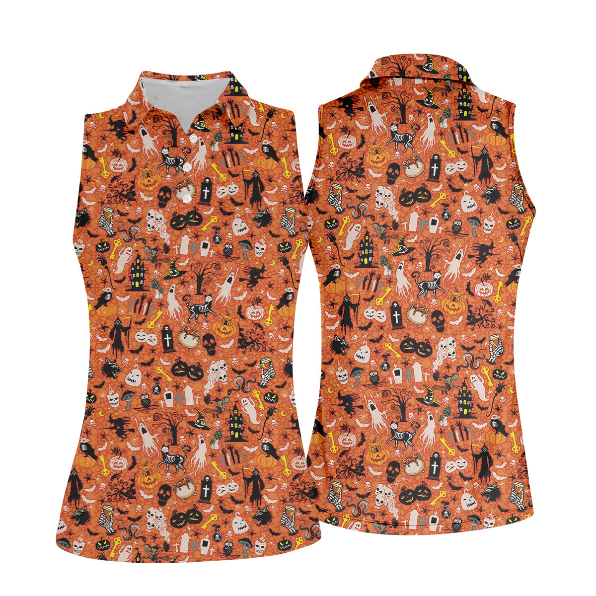 STYLE:Sleeveless Polo Shirt