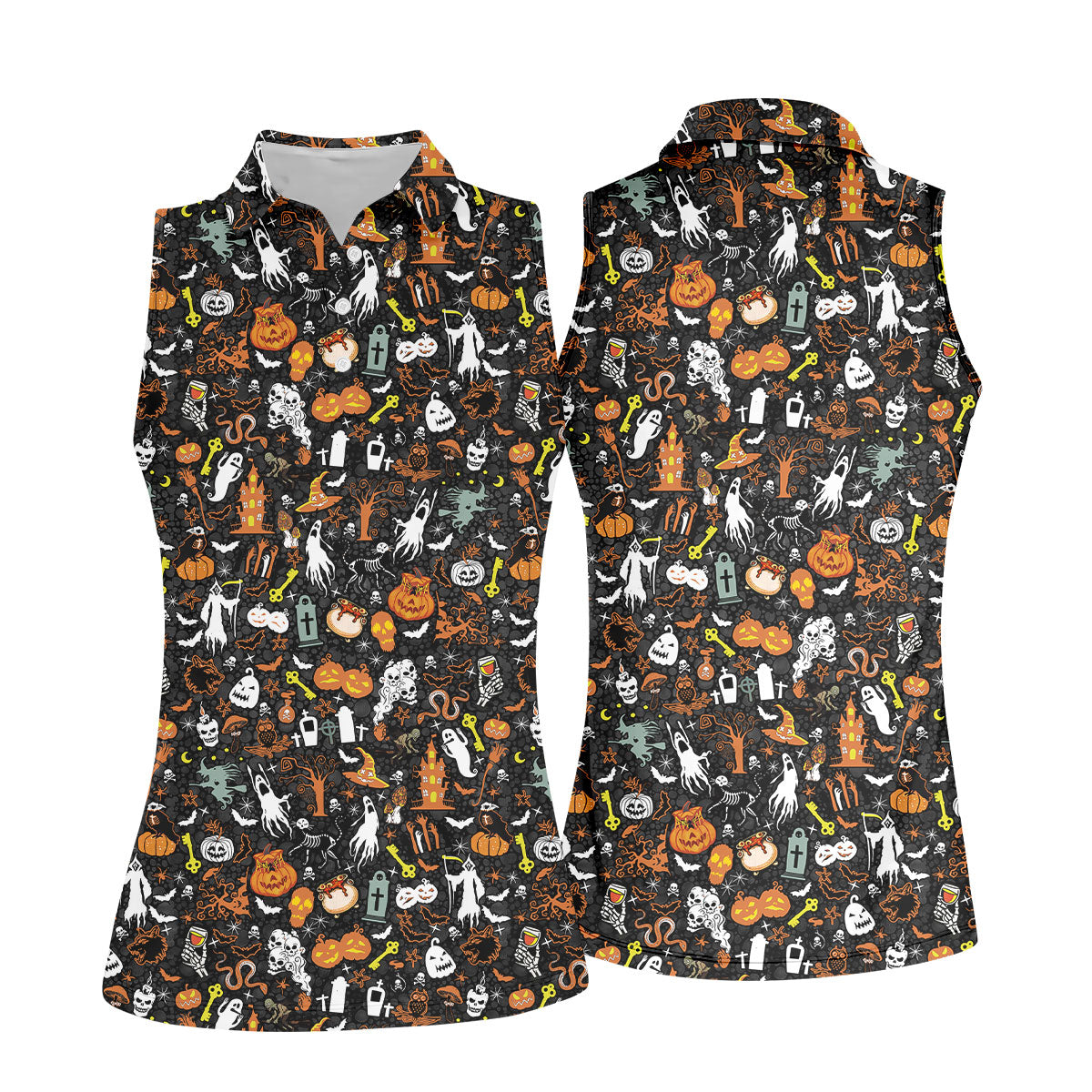 STYLE:Sleeveless Polo Shirt