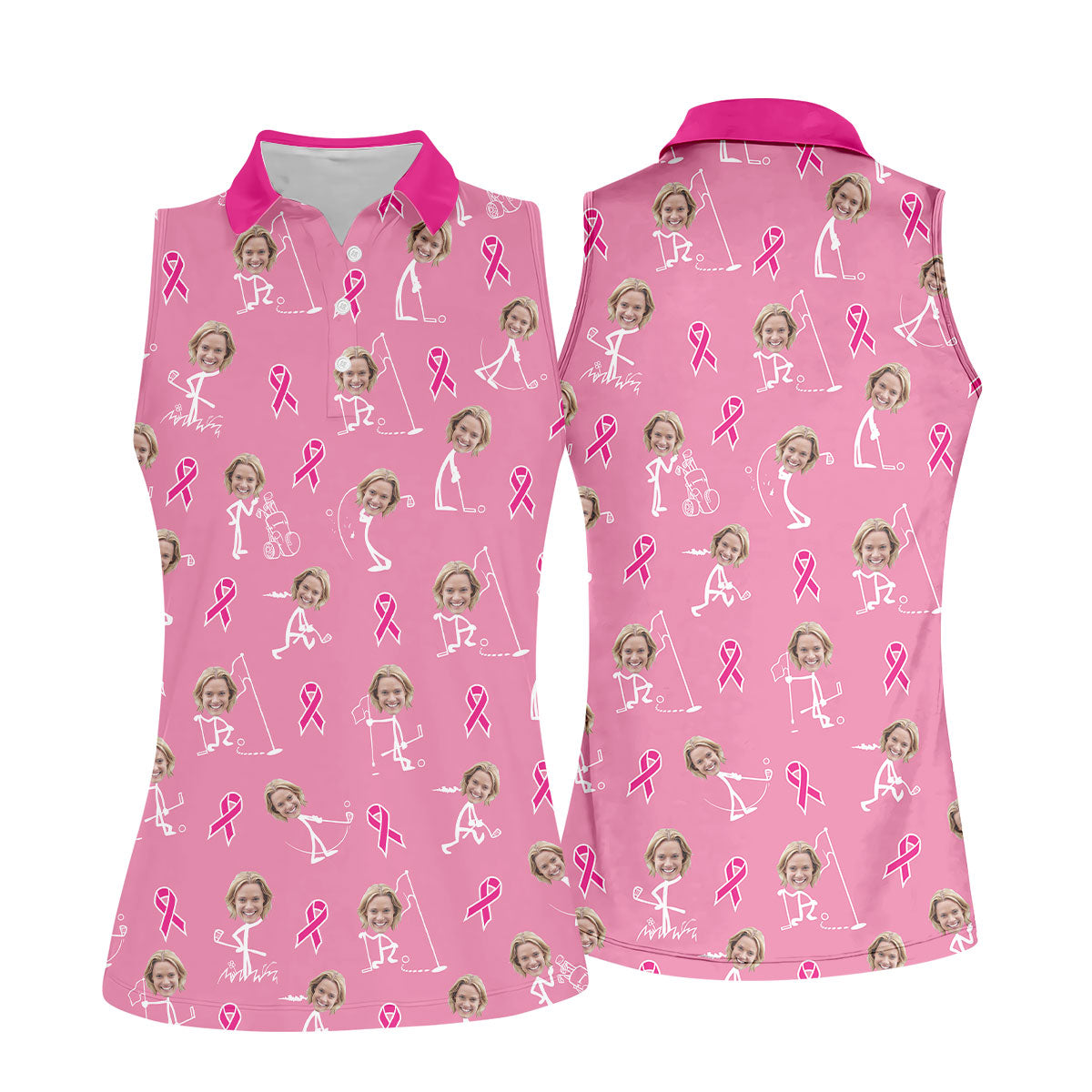 STYLE:Sleeveless Polo Shirt
