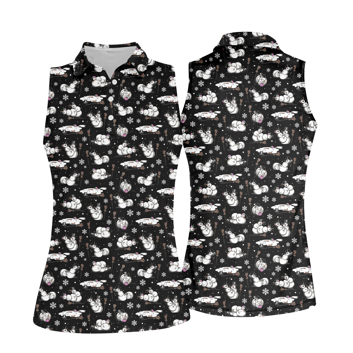 STYLE:Sleeveless Polo Shirt