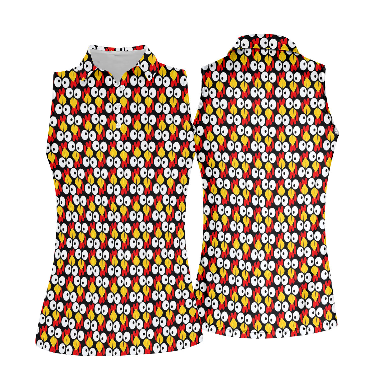 STYLE:Sleeveless Polo Shirt
