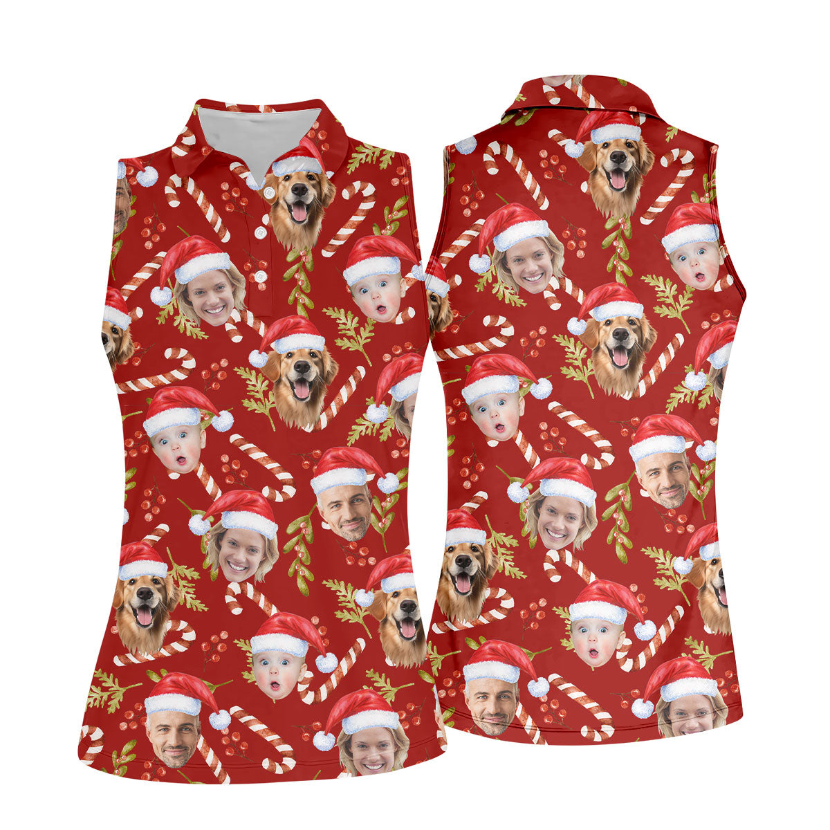 STYLE:Sleeveless Polo Shirt