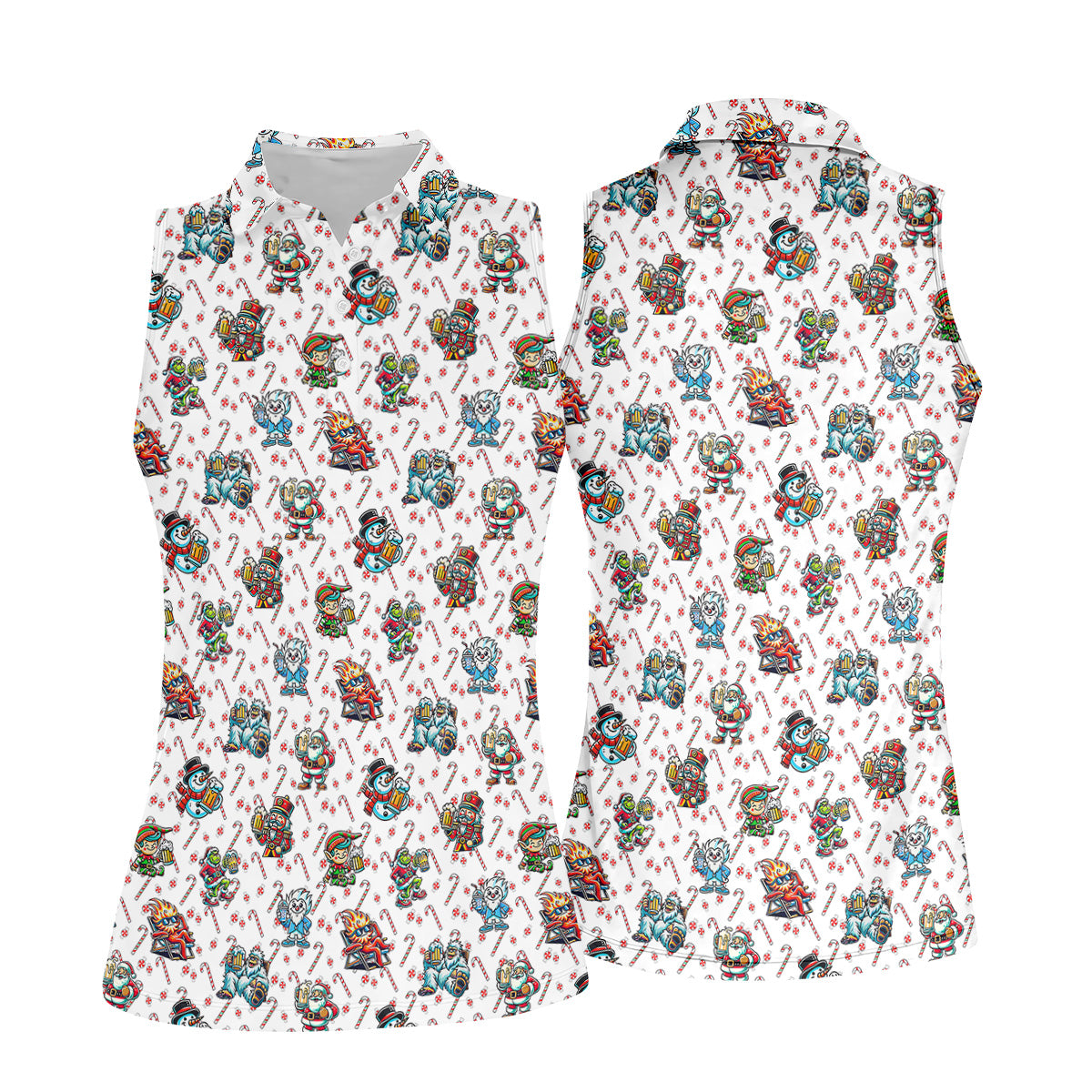 STYLE:Sleeveless Polo Shirt