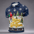 Mens Golf Polo Shirt - Front View On Gray Background