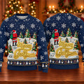 Navy Merry Golfmas Ugly Christmas Sweater - view 5