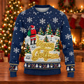 Navy Merry Golfmas Ugly Christmas Sweater - view 6