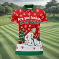 Christmas Are You Looking At My Putt Golf Shirt, Ladies Golf Shirts, Ladies Golf Tops