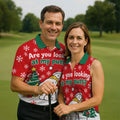 Christmas Are You Looking At My Putt Golf Shirt, Mens Golf Polo, Mens Golf Shirts