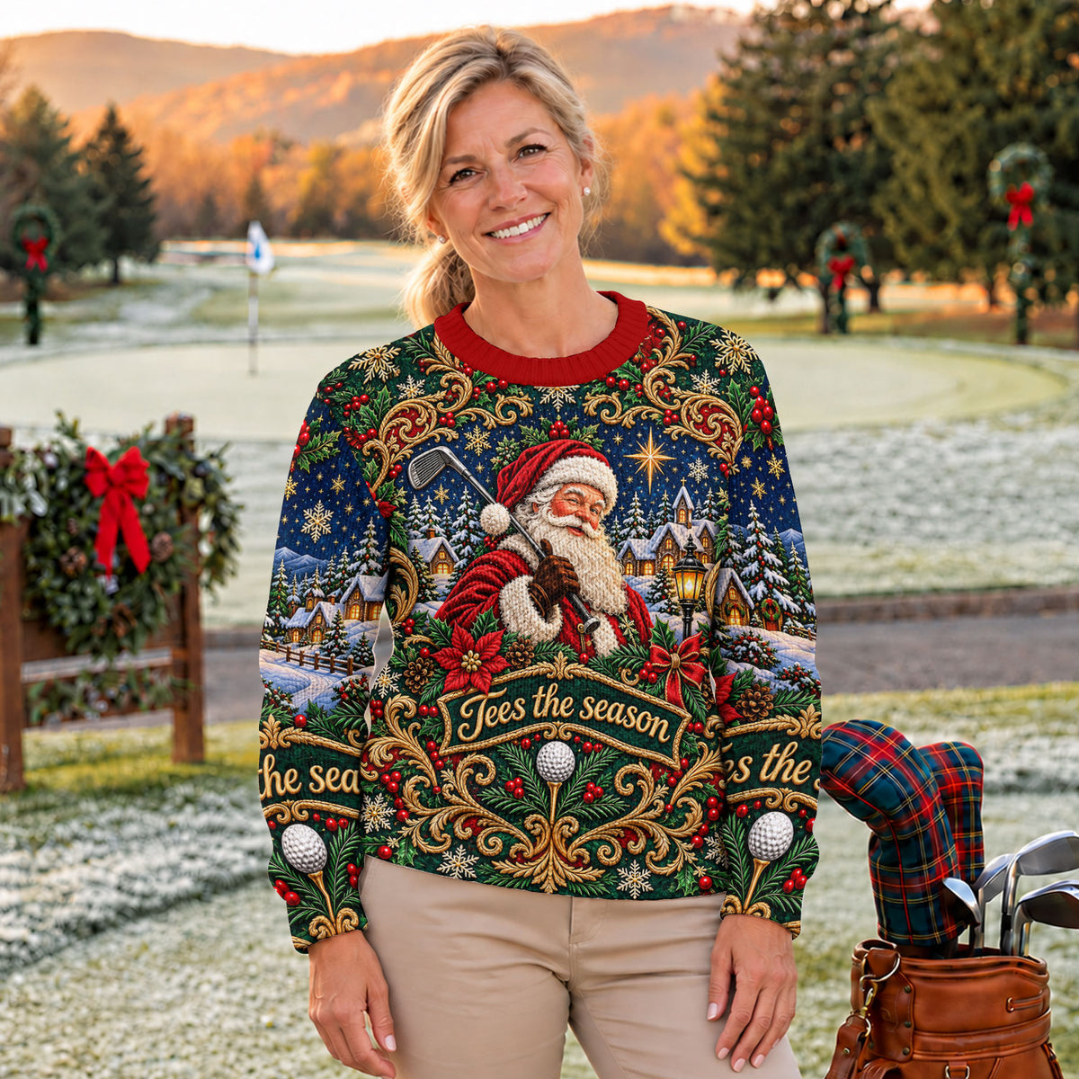 Tees The Season Santa Ugly Christmas Sweater - view 7