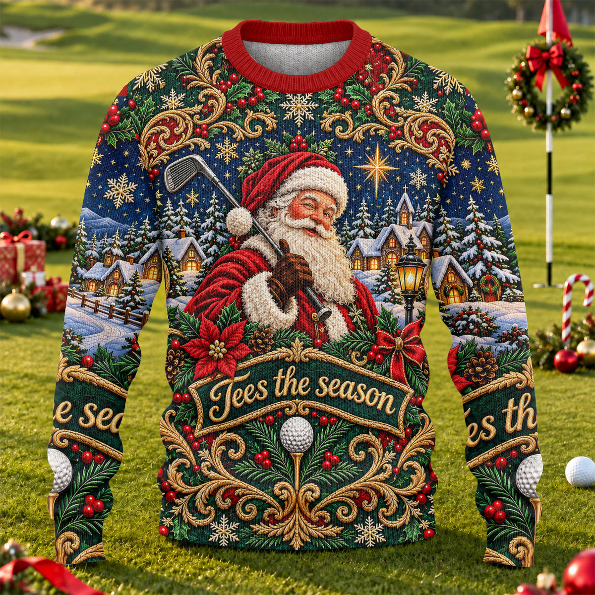 Tees The Season Santa Ugly Christmas Sweater - view 1