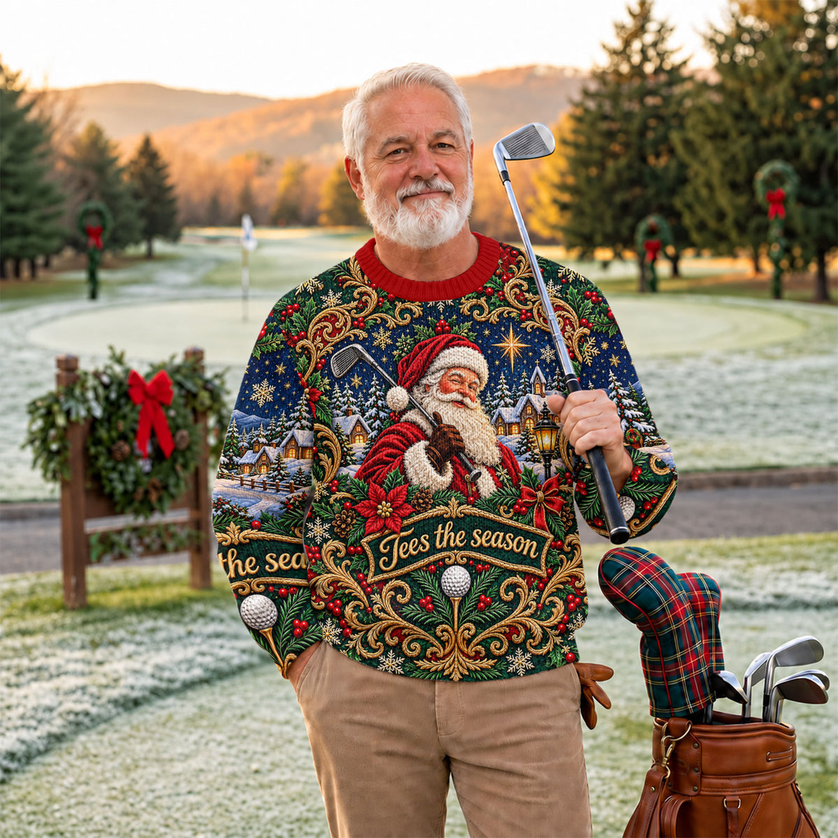 Tees The Season Santa Ugly Christmas Sweater - view 3