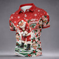 Mens Golf Polo Shirt - Front View On Gray Background