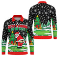 Christmas Stop Looking At My Putt Golf Shirt, Mens Golf Polo, Golf Shirts For Men