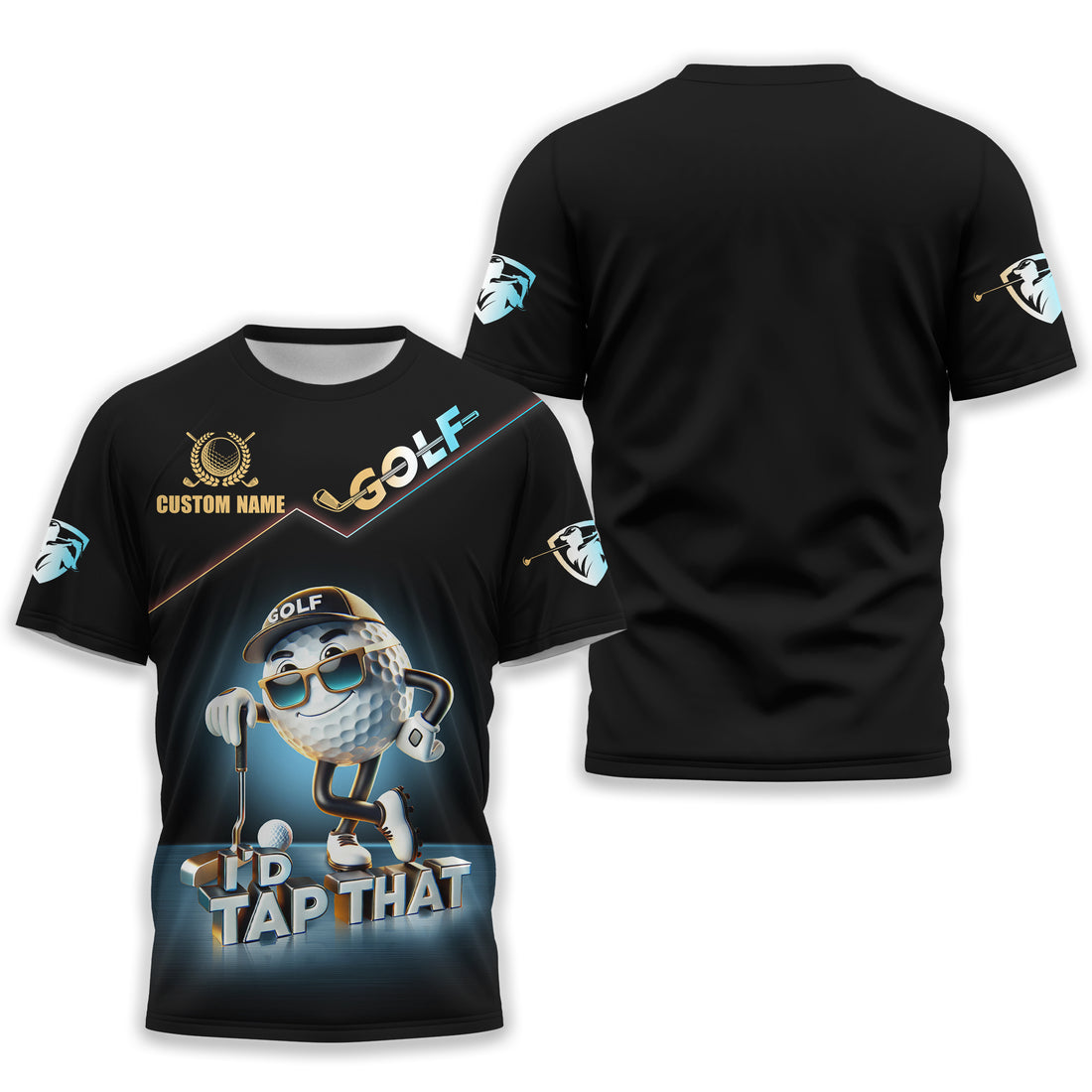 I'd Tap That Customize Golf Polo Shirt, Funny Golf Shirt, Golfing Apparel, Gift For Golfers