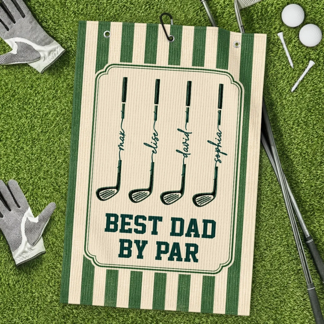 Custom Golf Towel For , Father's Day Golf, Keep Calm & Golf On
