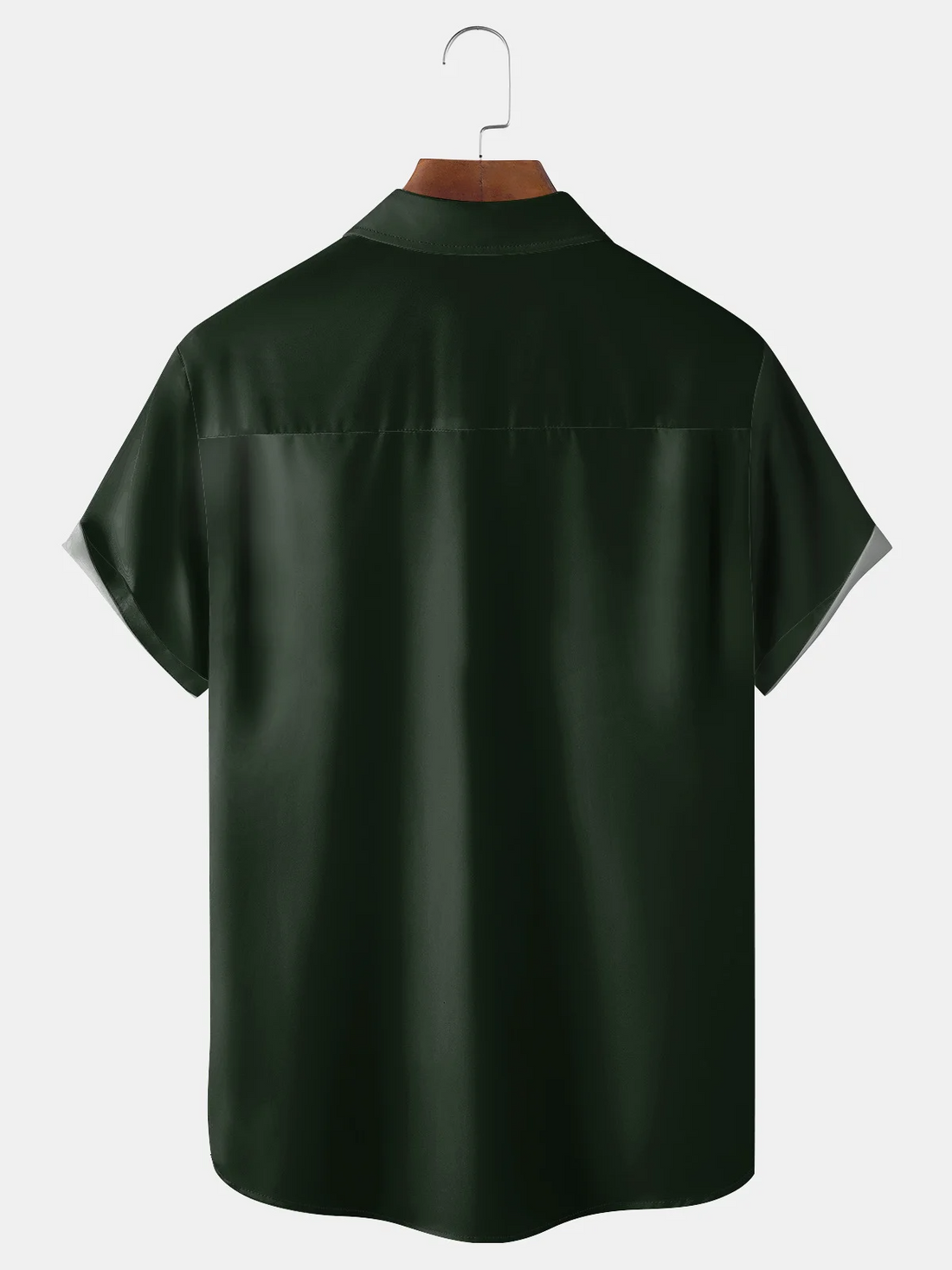St. Patrick's Day Four Leaf Clover Black Dark Green Hawaiian Golf Shirt, St Paddy's Day Tropical Vibe Men's Golf Shirt