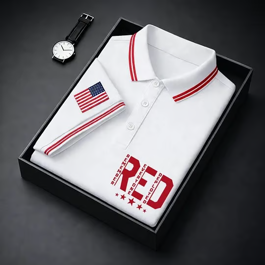 Red Friday Remember Everyone Deployed Printed Polo, Military Honor Polo Shirt For Men