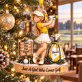 Just A Girl Who Loves Golf (Maddie/Katie) Golden Yellow