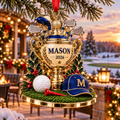 Golf Trophy Royal Blue