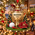 Golf Trophy Ruby Red