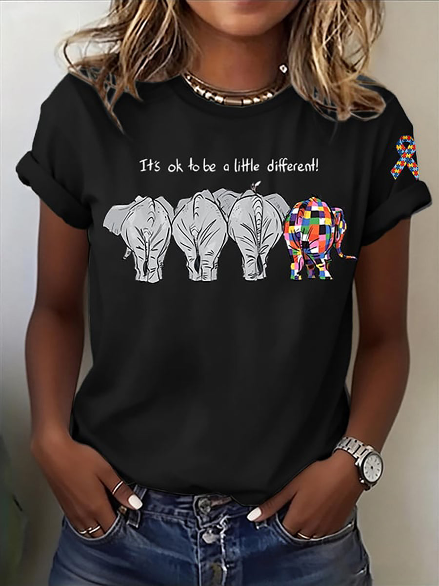 Women's Casual Autism Awareness t-shirt, Autism Awareness Shirt, Autistic Gifts For Adults
